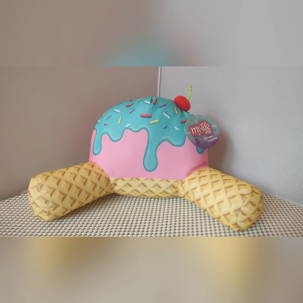 My Life As Lounge Pillow for 18 inch Dolls, Ice Cream, Multi-color NWT